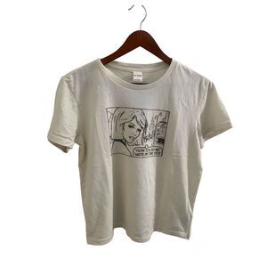 Re/Done You’re Cute Retro Graphic Tee White Short Sleeve Size Medium